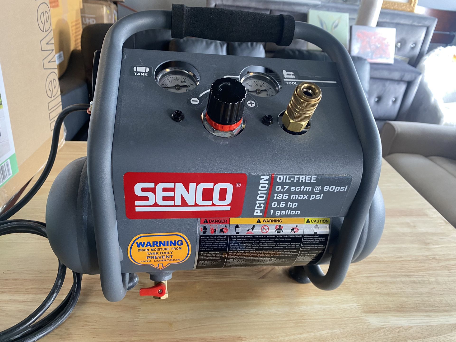 1 Gal. 1/2 HP Portable Pancake Electric Air Compressor