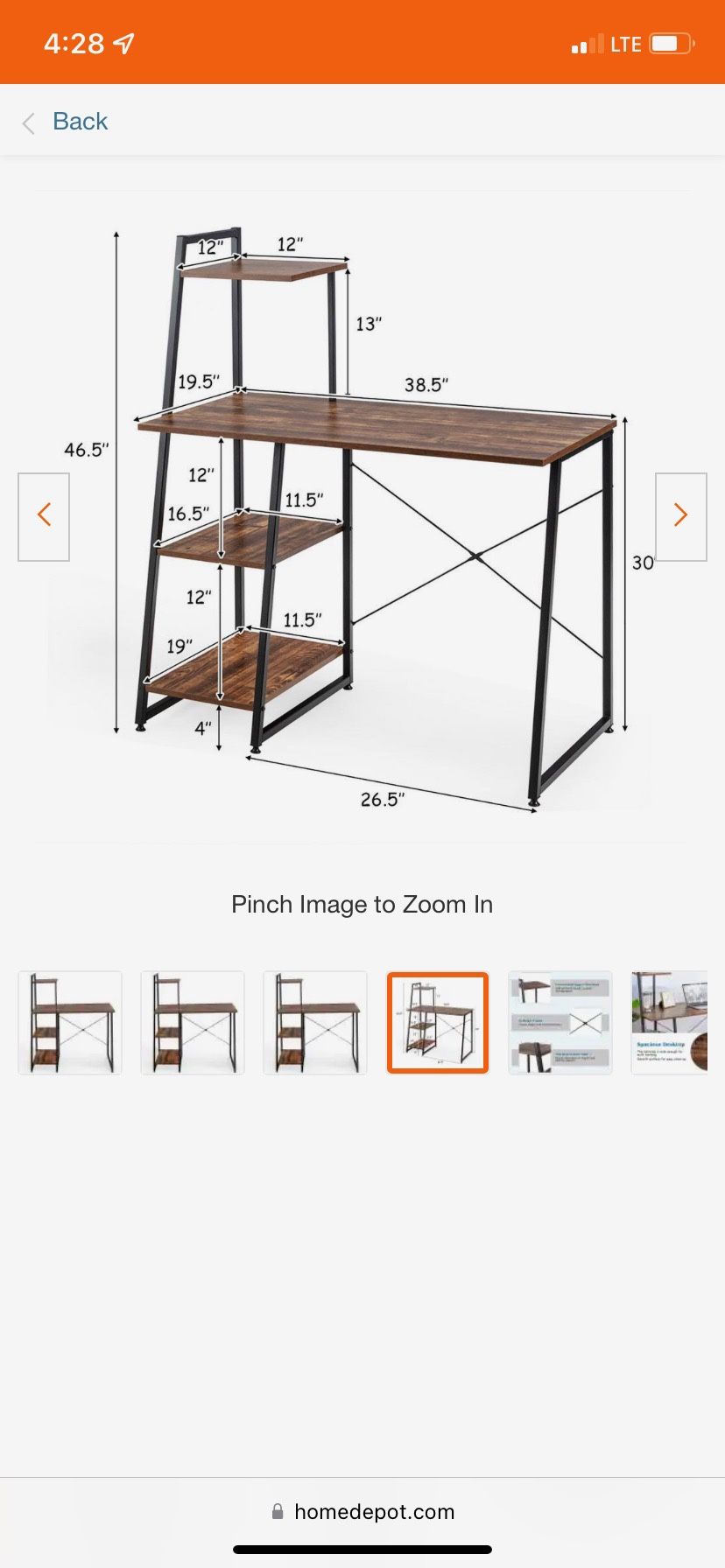 New Desk With Bookshelve