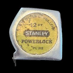 Vintage Stanley PL 312 Powerlock 12' Tape Measure Made in USA
