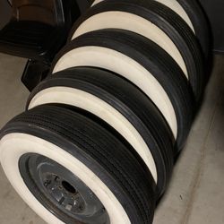 White Wall Tires On Rims (Mopar)