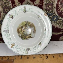 Vintage Wedgwood Peter Rabbit Porcelain Plate From England