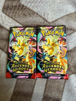 2 sealed, ascended heroes packs