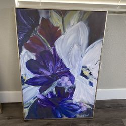 25” x 37” Floral Canvas Painting