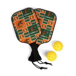 Florida A & M University FAMU Rattlers Pickleball Game Set of 2 Paddles and 2 Balls