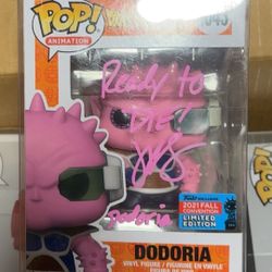 Dragon Ball Z DODORIA Signed Funko Pop