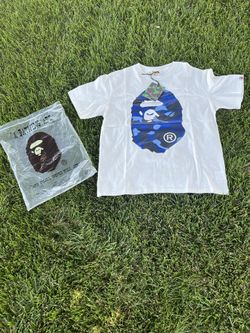 Blue And White Bape Shirt