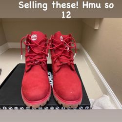 Red Timberland Boots