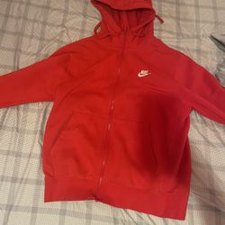 Red Nike Hoodie 