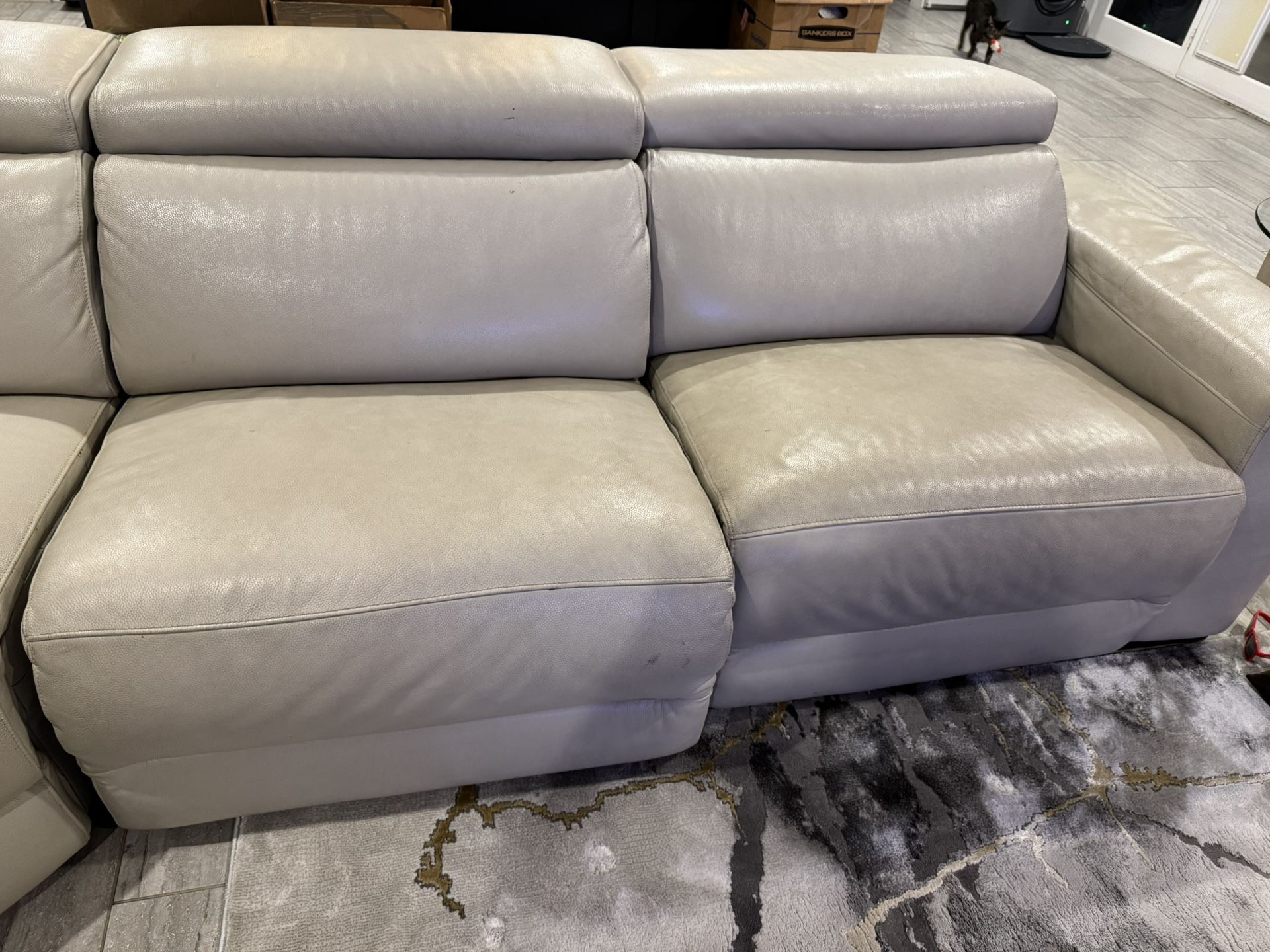 Used Leather Couch Power Recliners