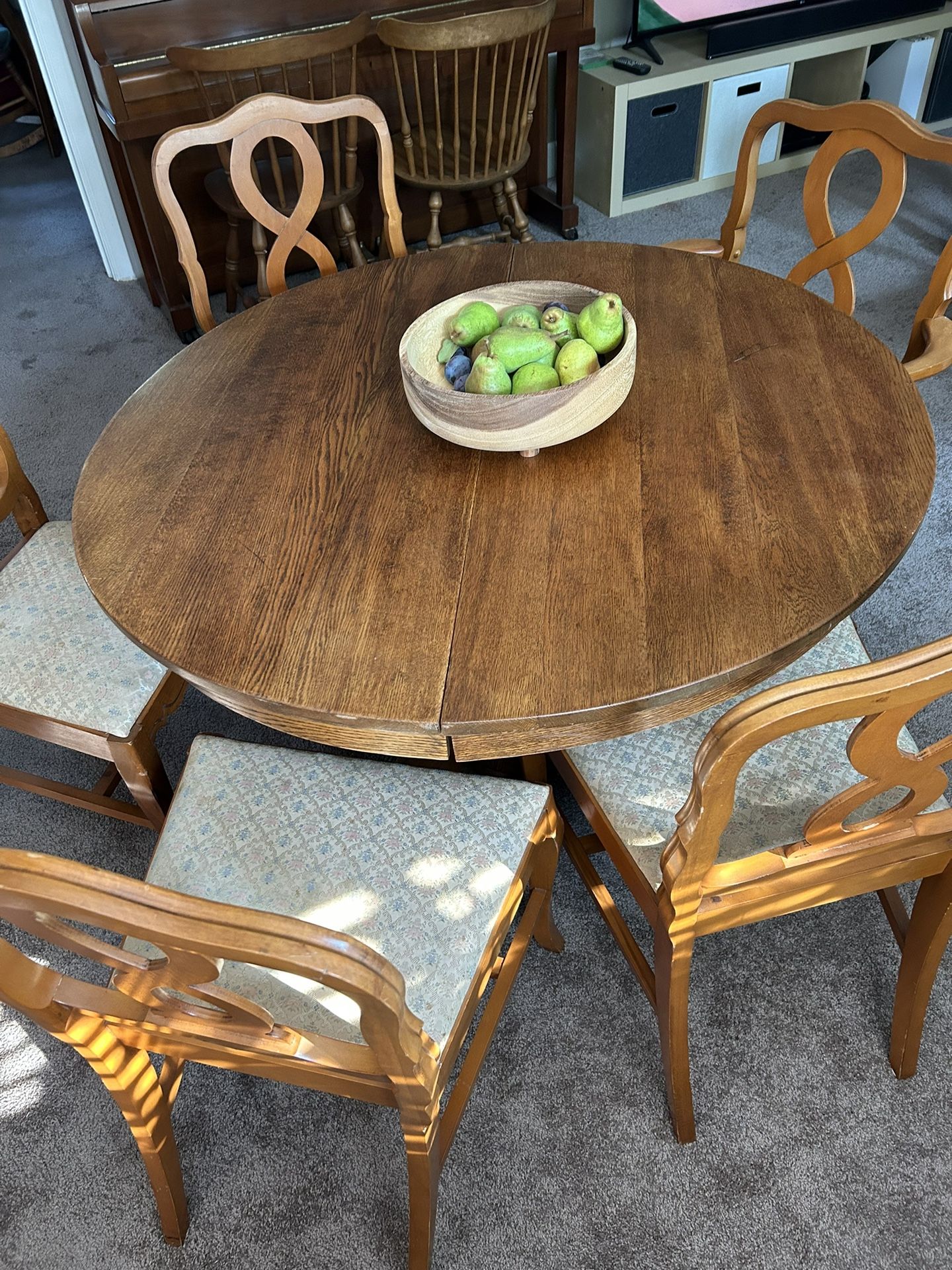 Antique Tiger Oak Table