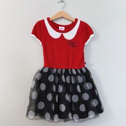 Disney Red and Black Minnie Mouse Dress 5T Toddler Dress