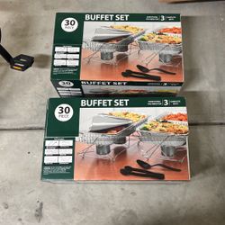Buffet set complete set 30 pieces. I have two boxes brand new, which is 60 pieces.