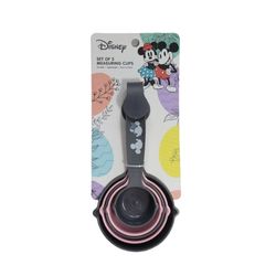 Disney Set of 5 Measuring Cups Mickey & Minnie Mouse Dark Gray & Pink New