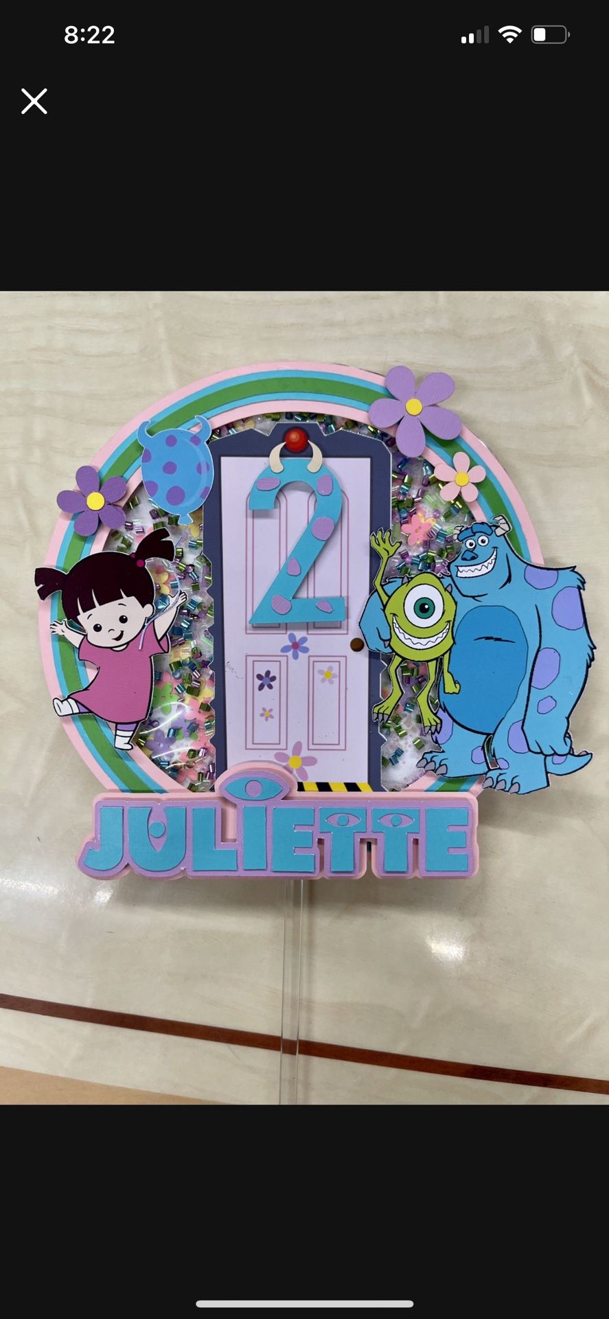 Monster Inc Cake Topper
