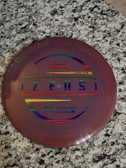 Discraft ESP Zeus First Run Swirly Purple Rainbow Foil Stamp Rare Disc Golf 175g