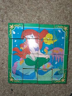 Disney Princess Wooden Cube Puzzle 