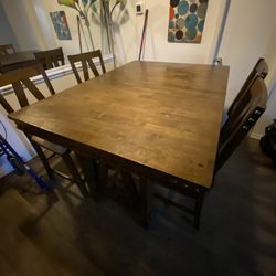 Solid Wood Dining Room Table 