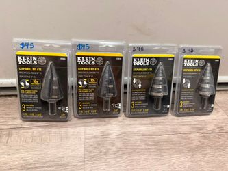 Klein Tools Step Drill Bit #15 – Lot of 4