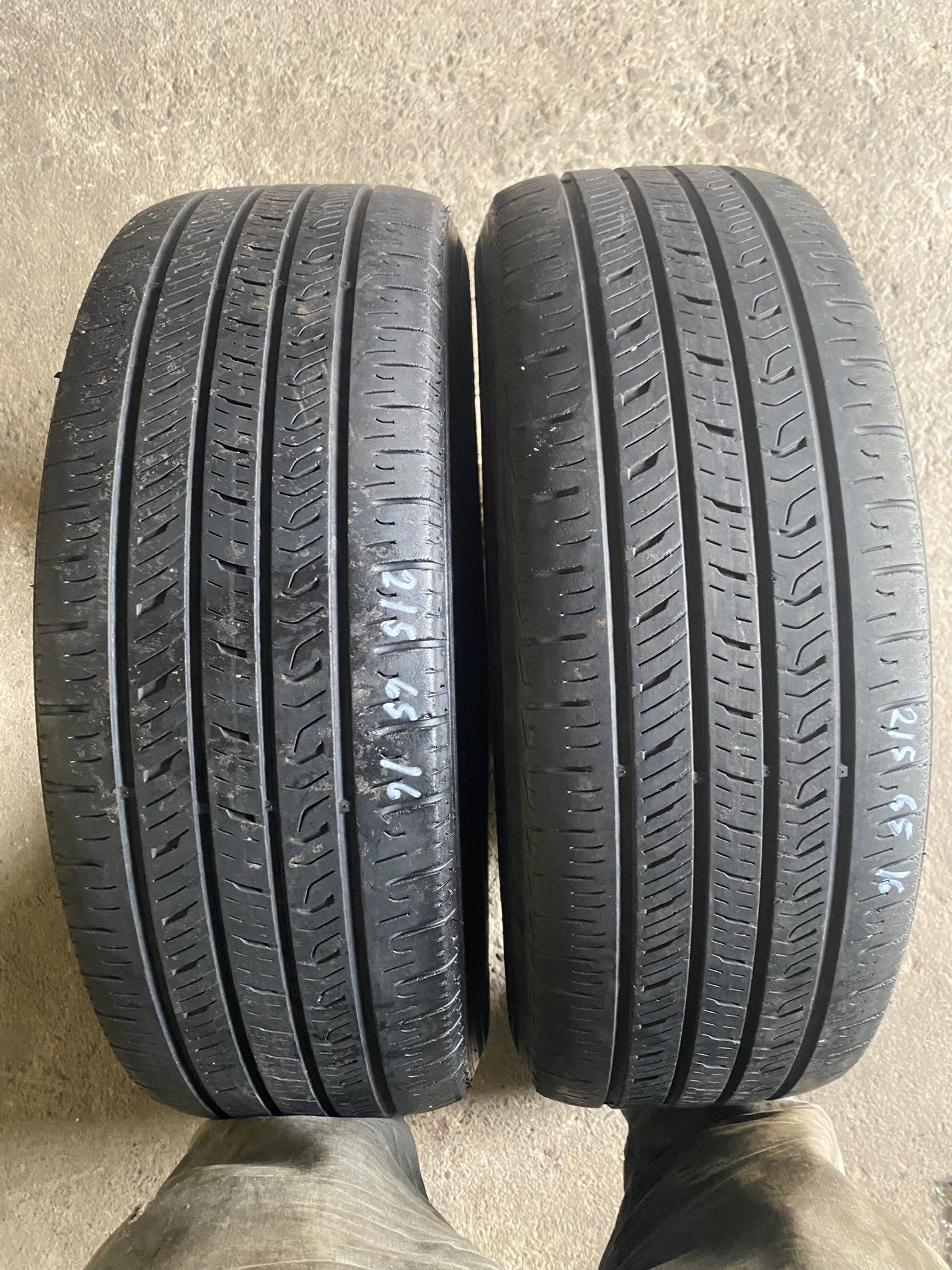 Pair Tires 215 65 16