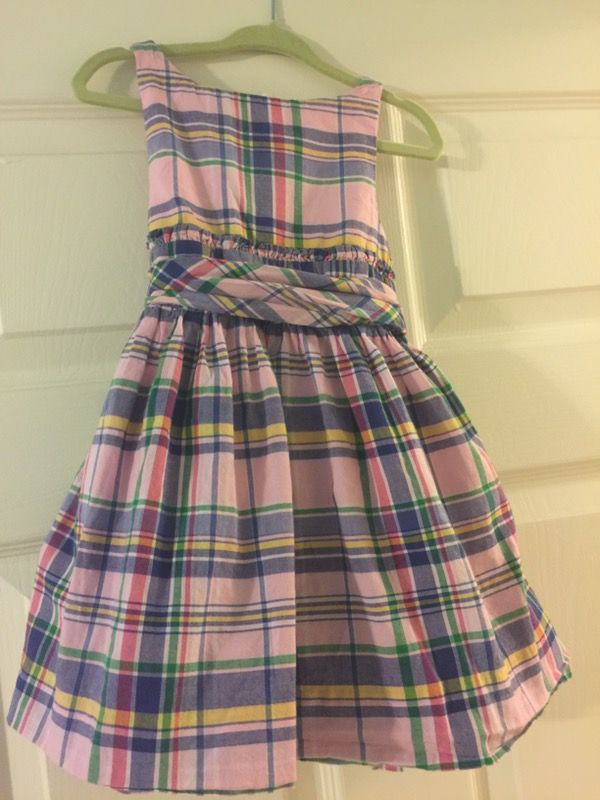 Toddlers' Ralph Lauren Colorful Plaid Dress-Size 2T