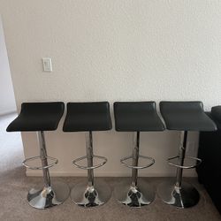 Adjustable Bar Stools - Set Of 4