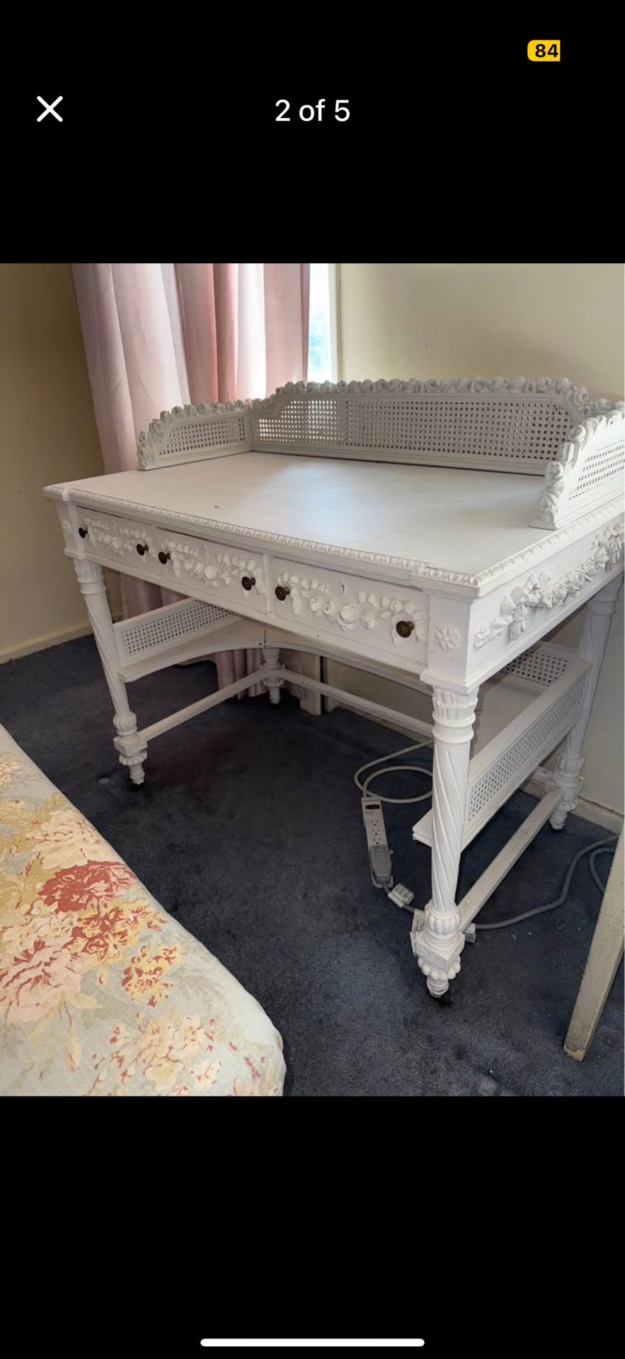 Vintage Shabby Chic Vanity/ Desk