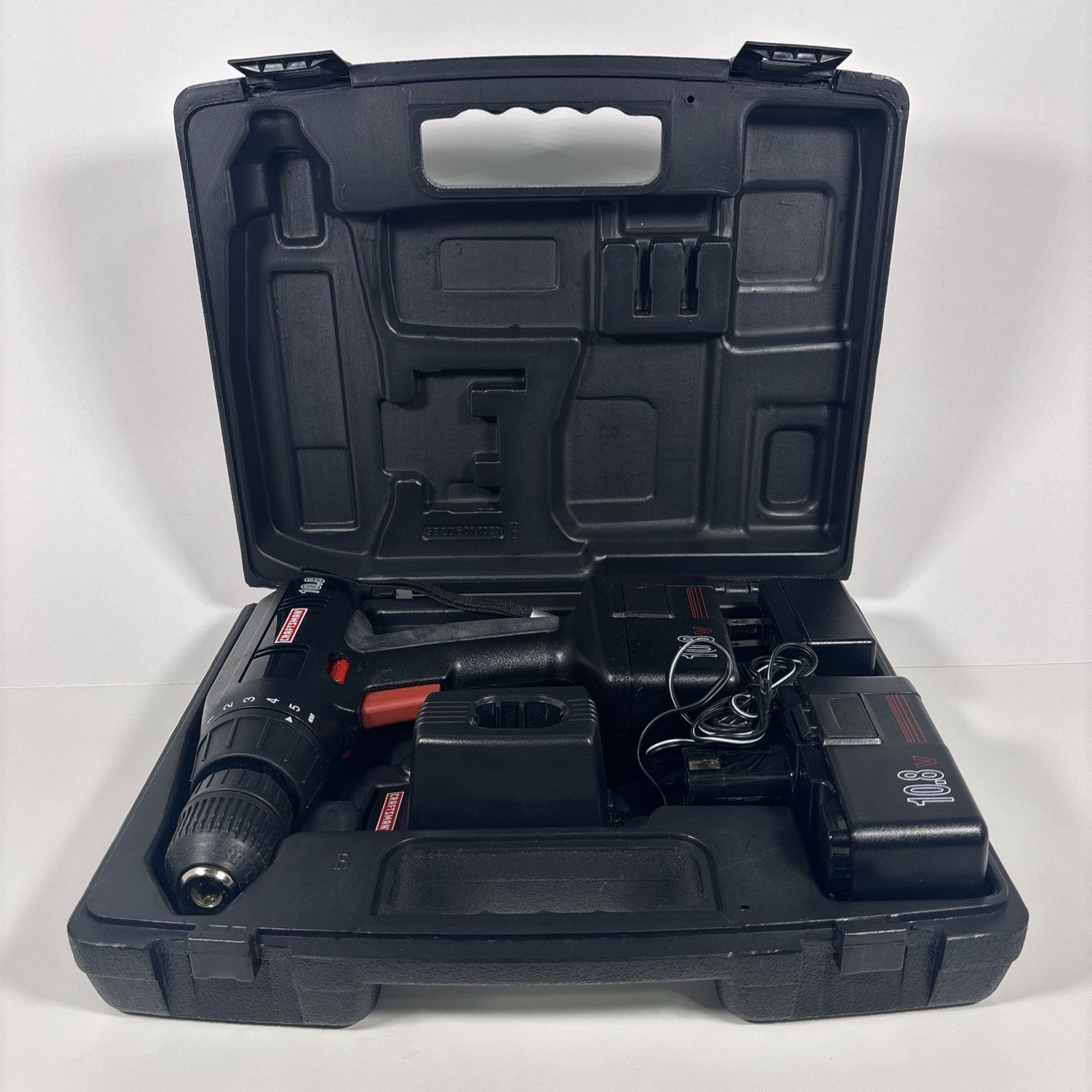Craftsman 10.8v Power Drill, 2 Batteries And Charger Tested And Working.