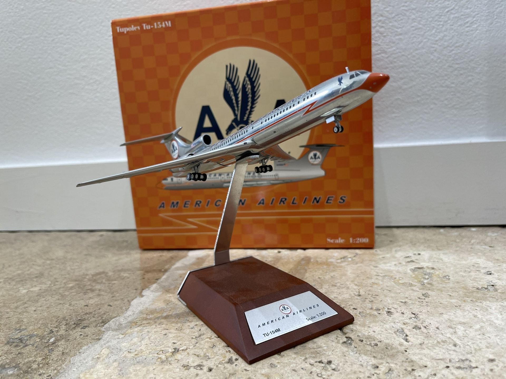 Airplane, American Airlines, TU-154, JC Wings, 1:200 for Sale in