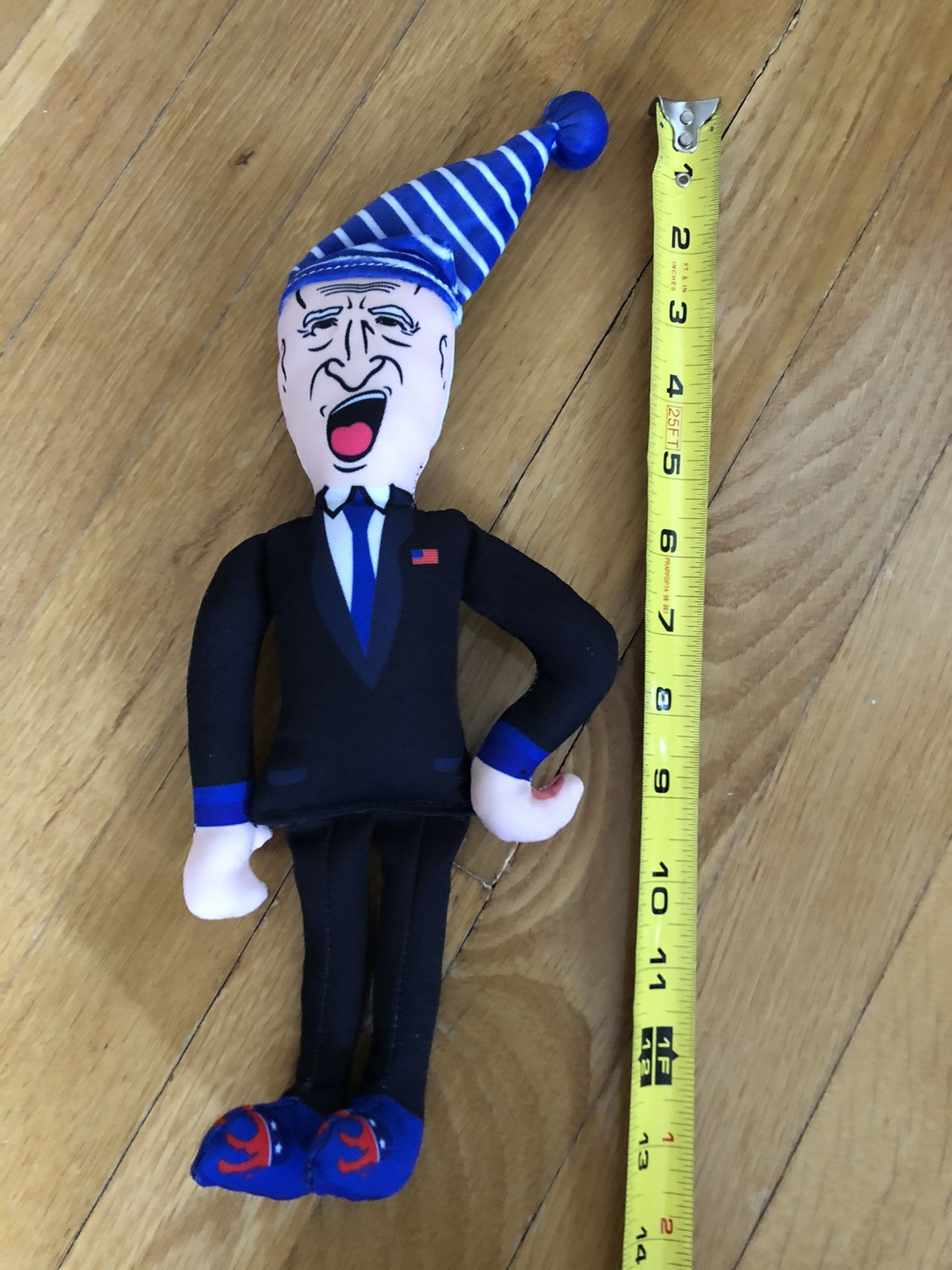 Sleepy Joe Biden Novelty Squeaker Dog Chew Toy