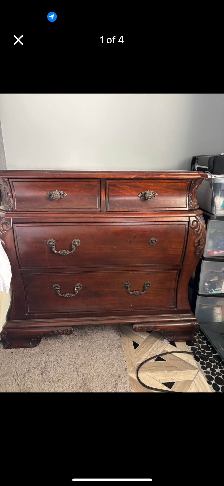 Wooden Dresser Set