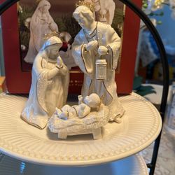La Santa Familia Con Chapa De 24 K De Oro Marca Lenox
