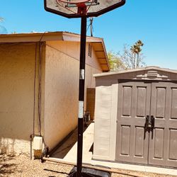 Basketball Hoop.  Movable On Rollers