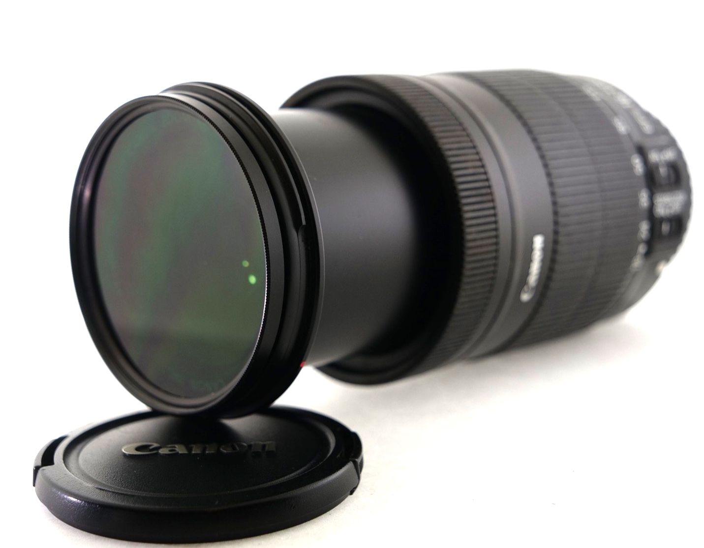 Canon Zoom Lens EF-S 18-135mm f/3.5-5.6 IS Macro 0.45/1.4ft with HD Green Filter, Telephoto, Portrait, Standard, Aspherical, Macro/Close Up, Image Sta