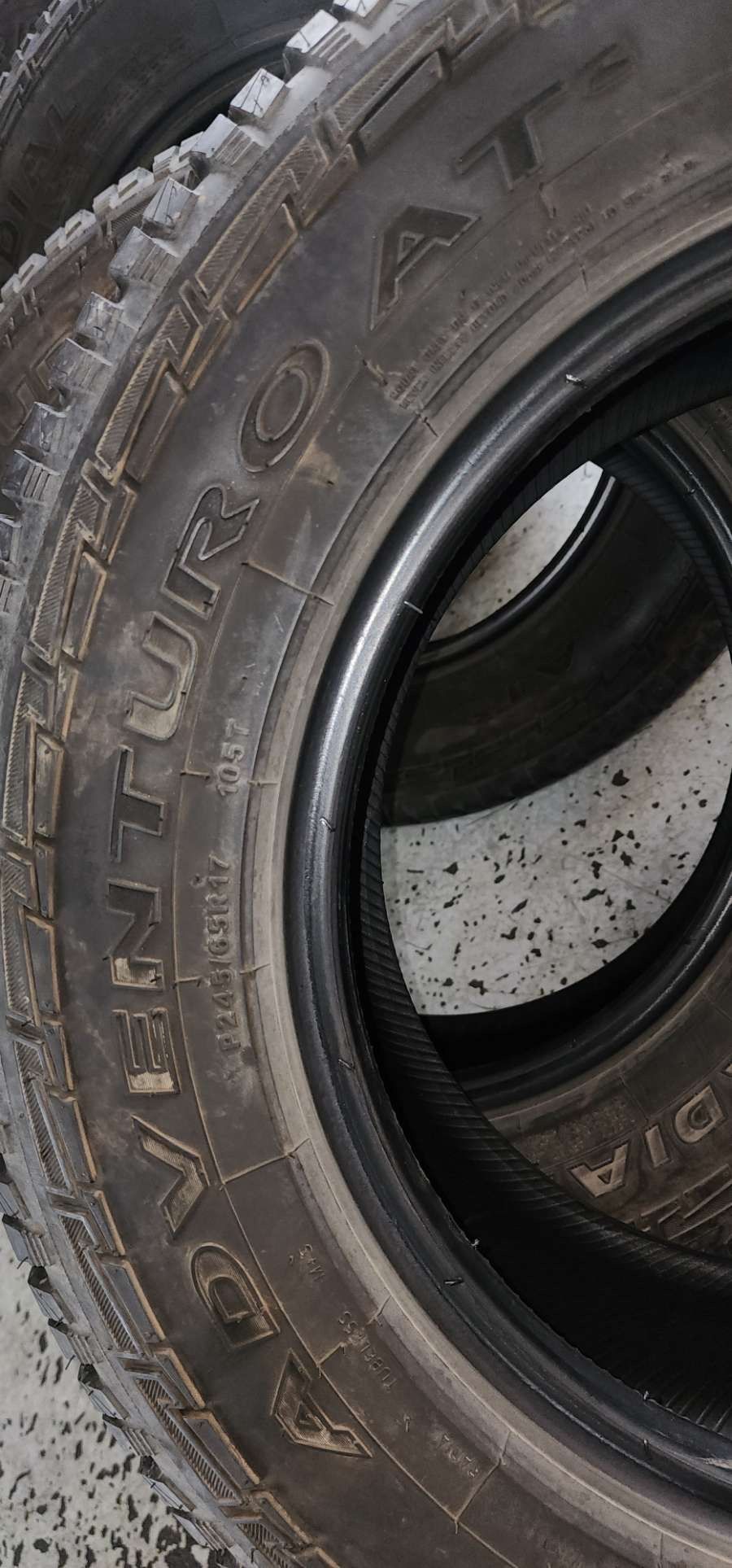 A set of GT RADIAL TIRES 245/65/17 2 tires like new 2 like 50%