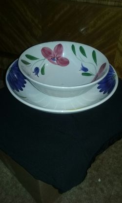 Floral Pasta & Salad Bowls (2)