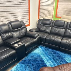 Santiago Tp Sofa Loveseat Recliner Living Room $1099 with easy finance