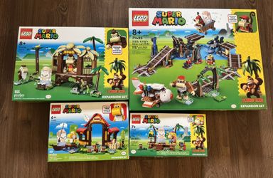 Super Mario/ Donkey Kong Lego Sets (4 NEW LEGO SETS)