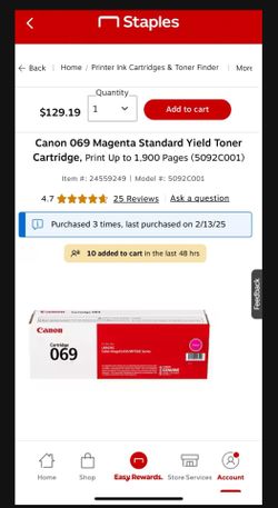 Canon 069 Toner