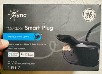 GE Cync Outdoor Smart Plug - Dual Outlets, Alexa/Google, No Hub Needed!