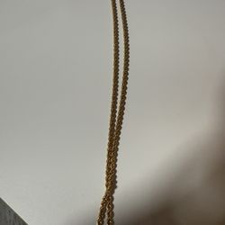 21k Gold Rope Chain 18” 10.6 Grams