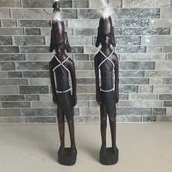 Vintage African Tribal Figures 