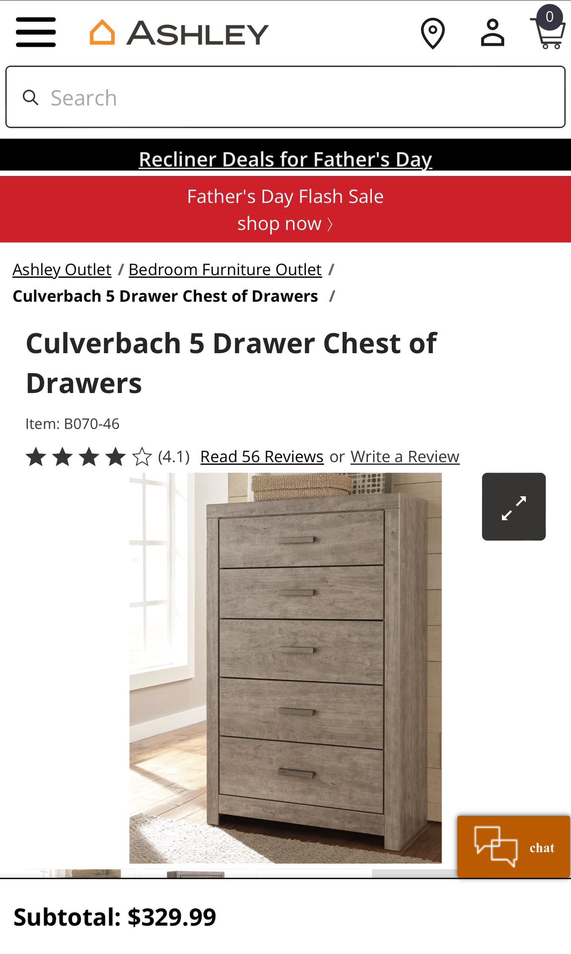 Grey Wooden Dresser From Ashely Furniture 