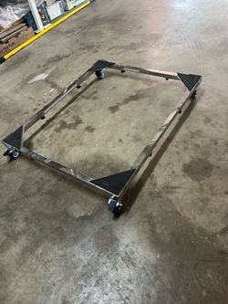 Adjustable appliance mobile roller base dolly