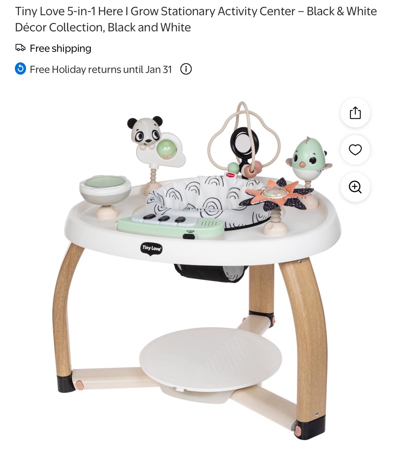 Tiny Love 5-in-1 Here I Grow Stationary Activity Center