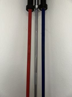 3 Left Olympic Bars Hard Chrome And Cerakote