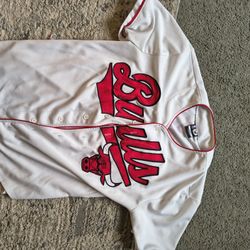 Vintage Retro Chicago Bulls 1990 Baseball Jersey large
