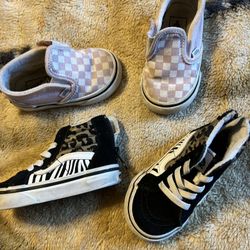 Toddler Girls Vans Size 4.5 