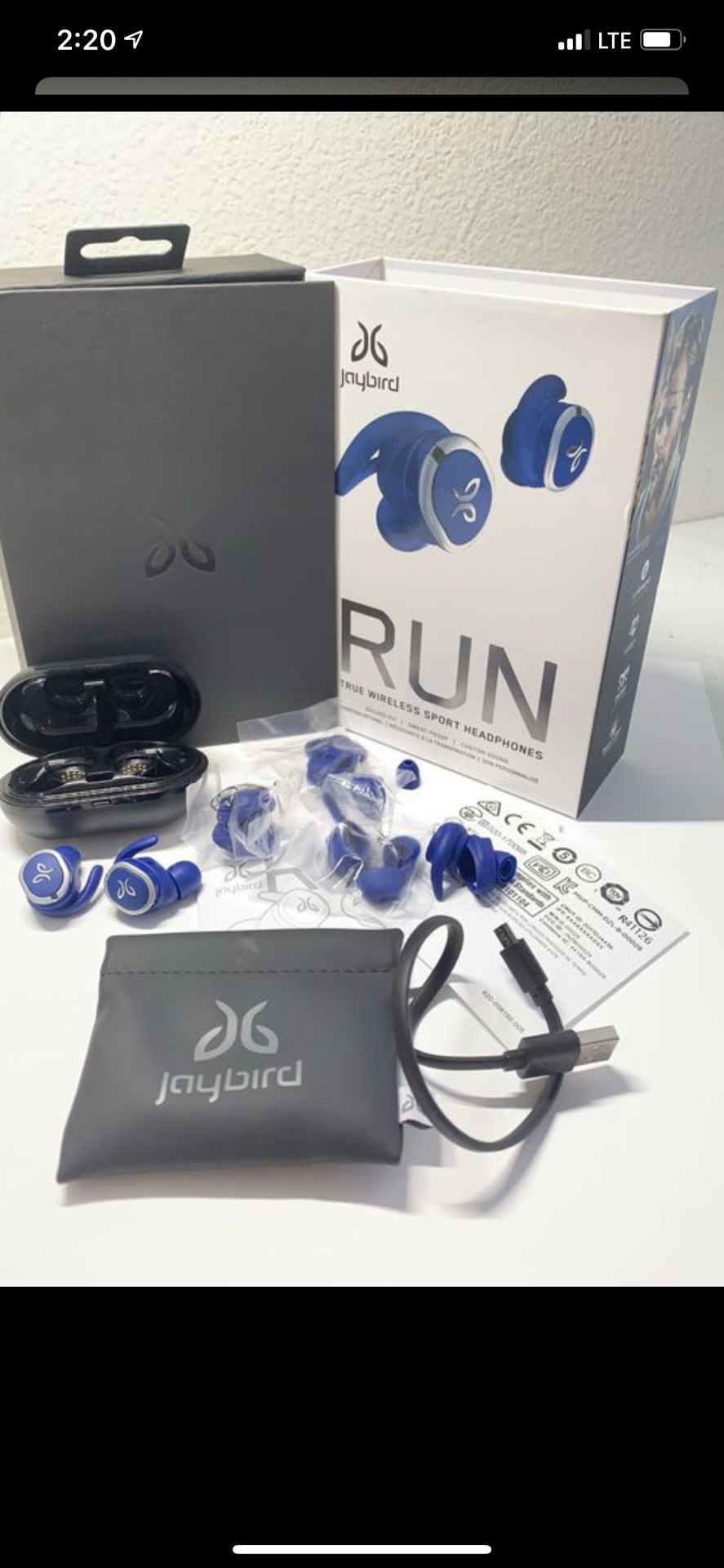 Jaybird - RUN True Wireless In-Ear Headphones - Blue Steel Special Edition