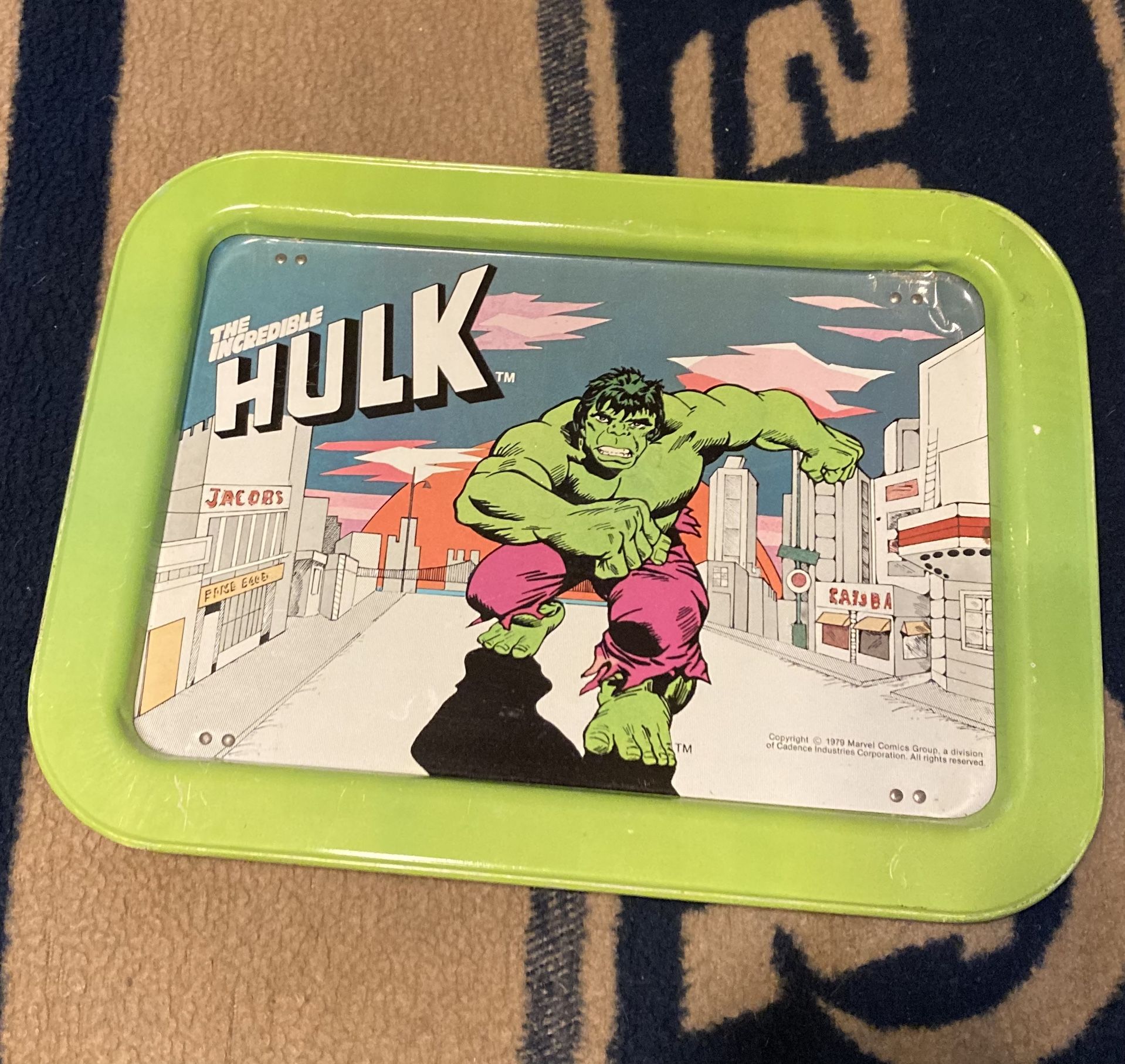 1979 Marvel Comics Incredible Hulk T.V. Tray