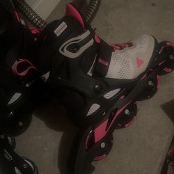 pink stylish roller blades